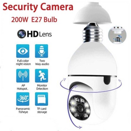 Tuya 2.0MP Wi-Fi Panoramic Bulb Camera